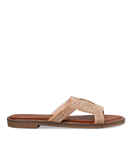 Alternative view of EVNIE SHOES-FLAT SANDALS (E96-19078-13)-ROSE-GOLD