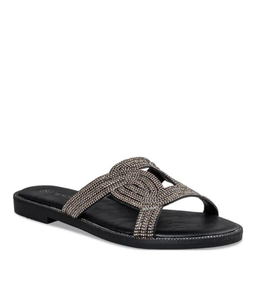 EVNIE SHOES-FLAT SANDALS (E96-19078-34)-BLACK