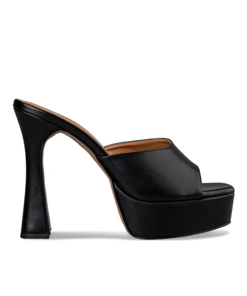 Alternative view of ENVIE SHOES-PLATFORM HEEL MULES (E02-19180-34)-BLACK