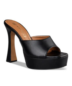 ENVIE SHOES-PLATFORM HEEL MULES (E02-19180-34)-BLACK