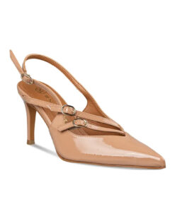 ENVIE SHOES-SHINY SLINGBACK PUMPS (E02-19060-90)-NUDE