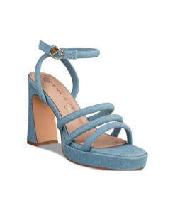 EVNIE SHOES-BLOCK HEEL SANDALS (E31-19275-144)-JEANS