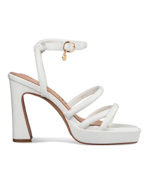 Alternative view of EVNIE SHOES-BLOCK HEEL SANDALS (E31-19275-33)-WHITE