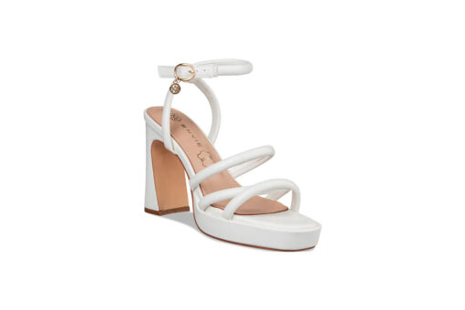 EVNIE SHOES-BLOCK HEEL SANDALS (E31-19275-33)-WHITE