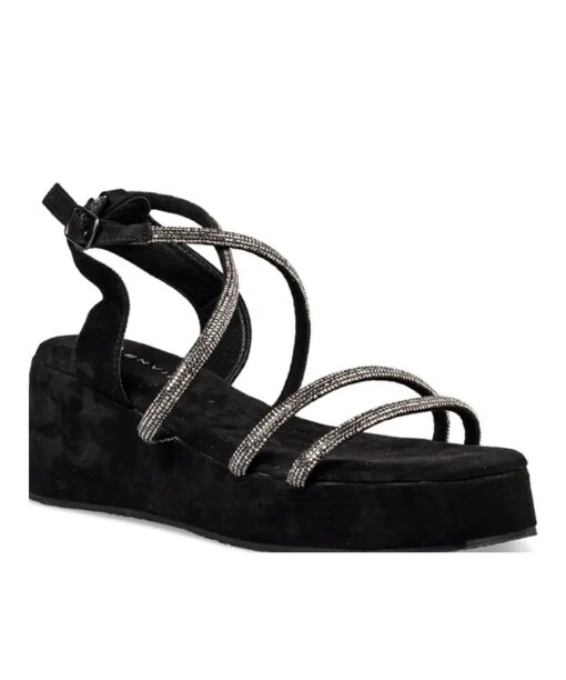EVNIE SHOES-FLATFORM SANDALS (E21-19265-34)-BLACK