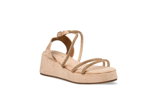 EVNIE SHOES-FLATFORM SANDALS (E21-19265-36)-BEIGE