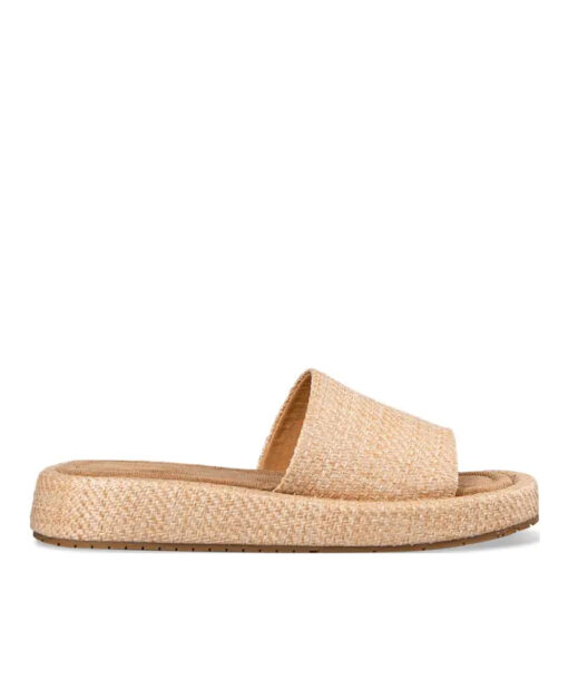 Alternative view of EVNIE SHOES-FLATFORM SANDALS (E42-19285-36)-BEIGE