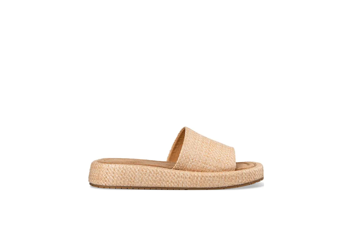 EVNIE SHOES-FLATFORM SANDALS (E42-19285-36)-BEIGE - Image 2