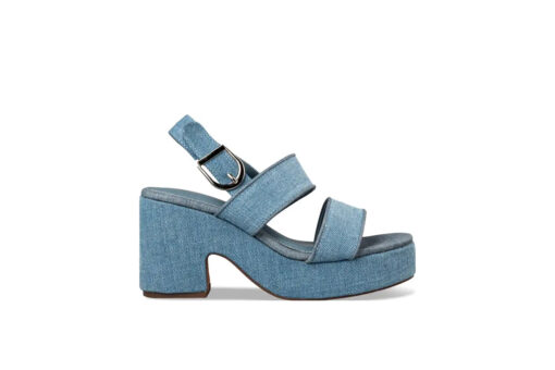 EVNIE SHOES-PLATFORM HEEL SANDALS (E65-19241-144)-JEANS - Image 2