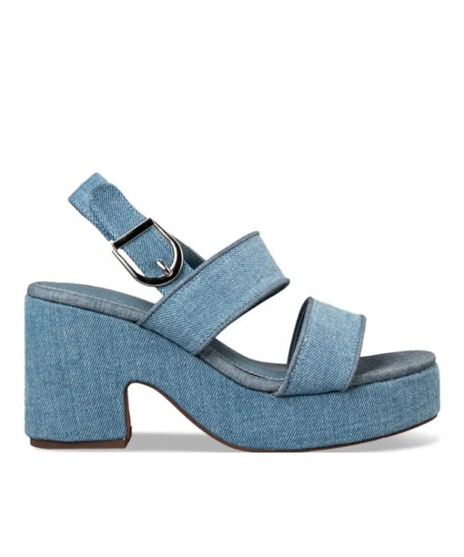 Alternative view of EVNIE SHOES-PLATFORM HEEL SANDALS (E65-19241-144)-JEANS