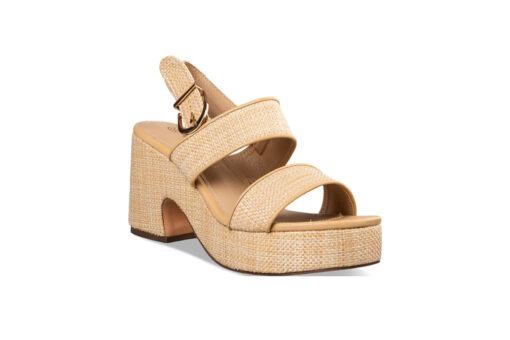EVNIE SHOES-PLATFORM HEEL SANDALS (E65-19241-36)-BEIGE