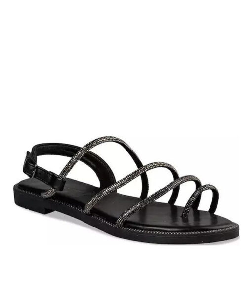 EVNIE SHOES-FLAT SANDALS (E96-19011-34)-BLACK