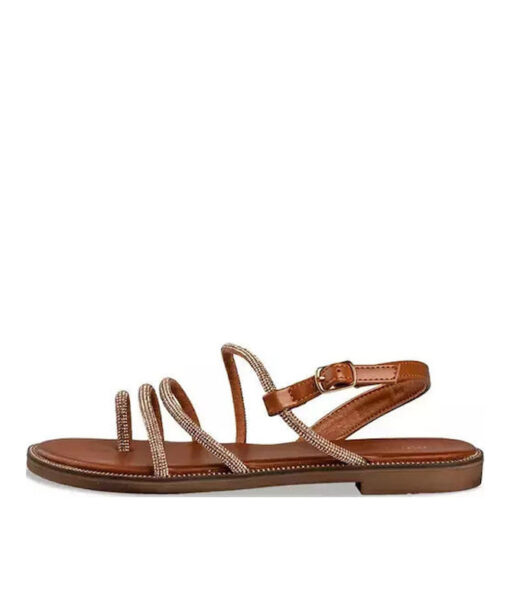 Alternative view of EVNIE SHOES-FLAT SANDALS (E96-19011-26)-CAMEL
