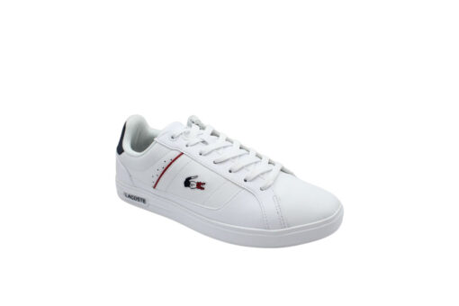 LACOSTE-EUROPA PRO TRI 123 1 SMA (45SMA0117407)-WHT-NVY-RED