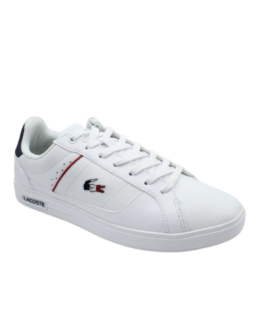 LACOSTE-EUROPA PRO TRI 123 1 SMA (45SMA0117407)-WHT-NVY-RED