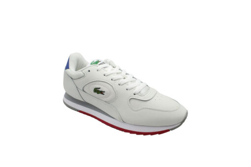 LACOSTE-LINETRACK 124 1 SMA (47SMA0004W1B)-WHT-BLU-RED