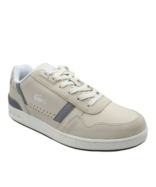 LACOSTE-T-CLIP 124 2 SMA (47SMA00672B7)-OFF-WHT-GRY