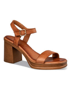 ENVIE SHOES-PLATFORM HEEL SANDALS (E02-19220-26)-CAMEL