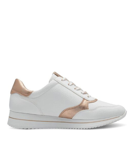 Alternative view of JANA SHOES (8-23763-42-152)-WHITE-ROSEGOLD