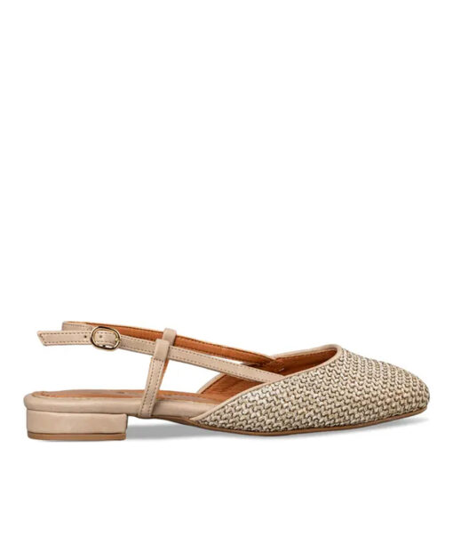 Alternative view of EVNIE SHOES-SLINGBACK BALLET FLATS (E02-19003-36)-BEIGE