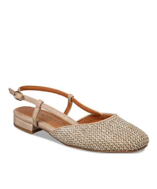 EVNIE SHOES-SLINGBACK BALLET FLATS (E02-19003-36)-BEIGE
