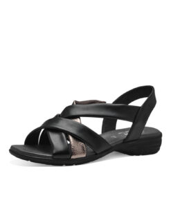 JANA SHOES (8-28166-42-020)-BLACK-POWTER