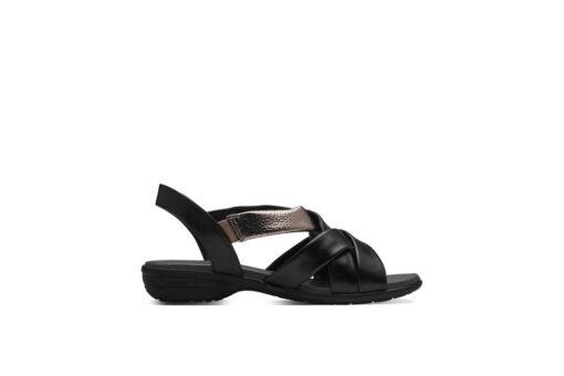 JANA SHOES (8-28166-42-020)-BLACK-POWTER - Image 3