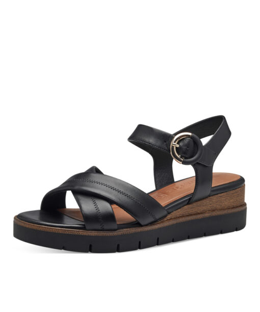 Tamaris (28202-42-003)-BLACK-LEATHER