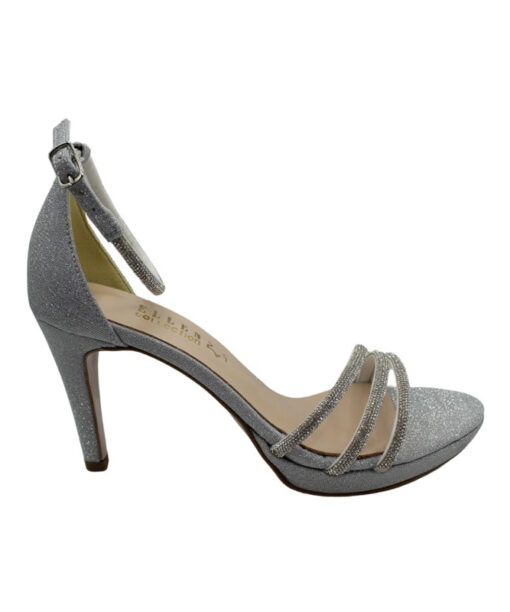 Alternative view of ΕLLEN SHOES (72158)-SILVER-MICRO