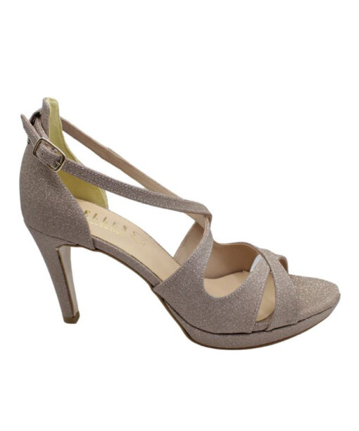 Alternative view of ΕLLEN SHOES (72777)-COPPER-MICRO-GLITTER