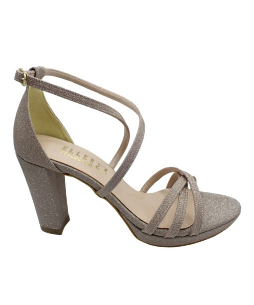 Alternative view of ΕLLEN SHOES (78938)-COPPER-MICRO-GLITTER
