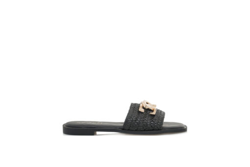 SEVEN (S415E1111H23)-BLACK RAFFIA - Image 2