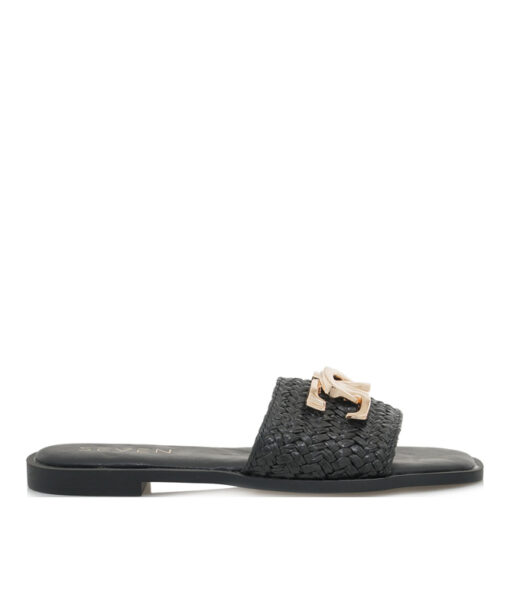 Alternative view of SEVEN (S415E1111H23)-BLACK RAFFIA