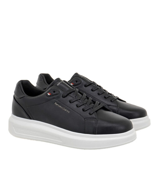 RENATO GARINI-MARCELLO-615 (T57006513105)-TOTAL BLACK-WHITE OUTSOLE