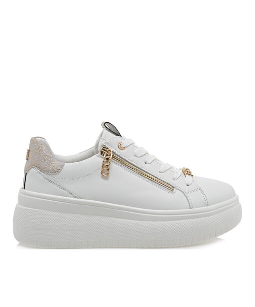 Alternative view of RENATO GARINI (T119R20634E4)-WHITE-OFF-WHITE STAM