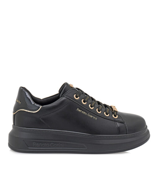 Alternative view of RENATO GARINI (T119R25827E1)-BLACK-BLACK PAT-LT GOLD