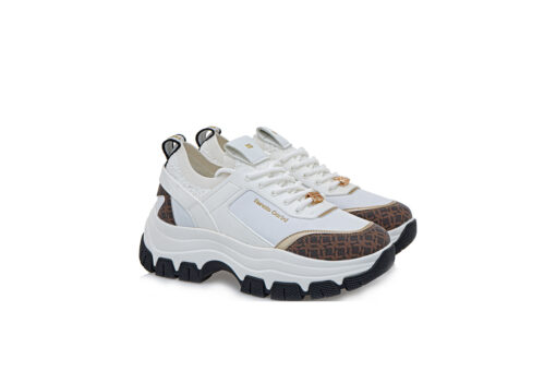 RENATO GARINI (T119R292325M)-WHITE-BROWN STAMP-GOLD