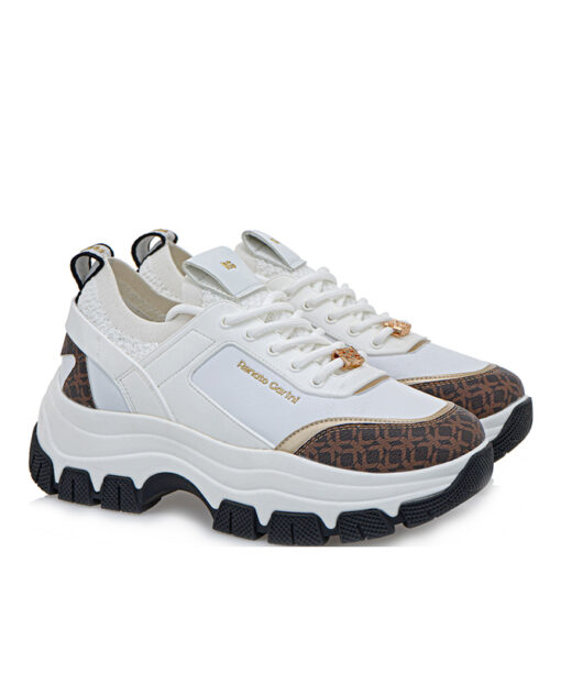 RENATO GARINI (T119R292325M)-WHITE-BROWN STAMP-GOLD