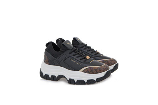 RENATO GARINI (T119R2923K72)-BLACK-BROWN STAMP