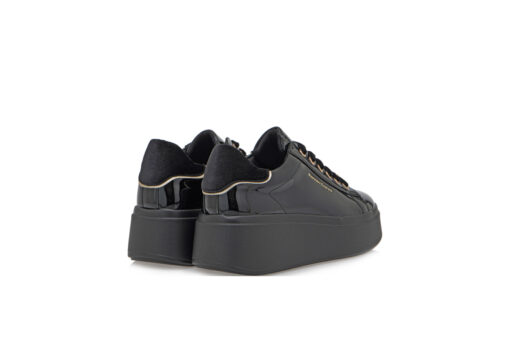 RENATO GARINI (T119R885322X)-BLACK PATENT-BLACK VEL - Image 3