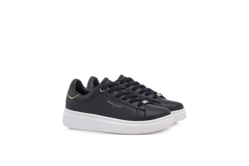 RENATO GARINI (T157Q6122B19)-BLACK-BLK CROCO-LT GOLD
