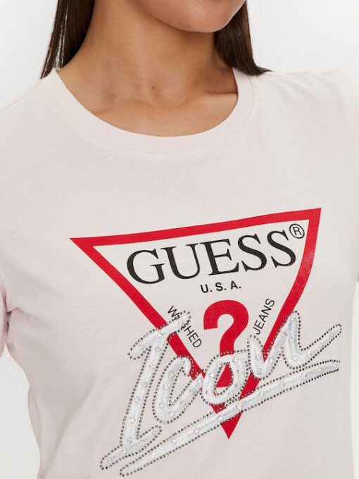 GUESS-SS CN ICON TEE (W4YI32I3Z14-G011)-PURE-WHITE - Image 4