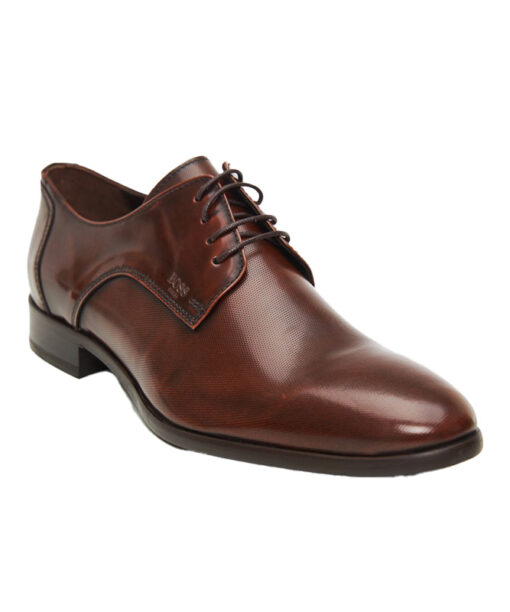 BOSS SHOES (A7513)-COGNAC-POINT