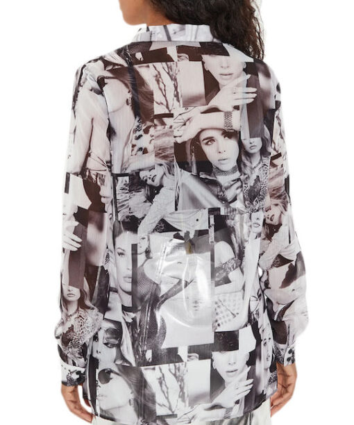 Alternative view of GUESS-LS CLOUIS SHIRT (W4YH65WDW82-P9XK)-ICONIC-COLLAGE-PRINT