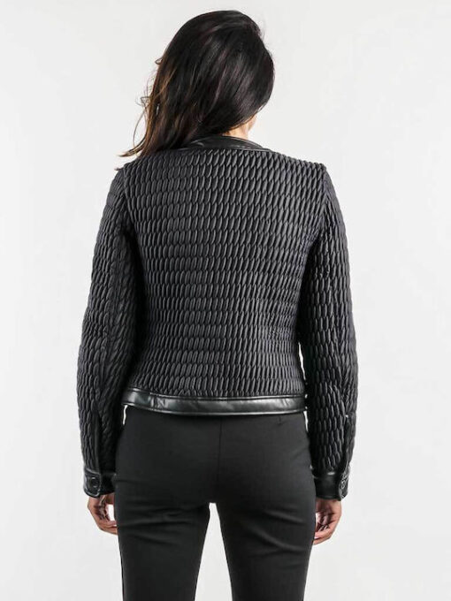 GUESS-NEW IRENE QUILTED JACKET (W4YL26WGB12-JBLK)-JET-BLACK - Image 2