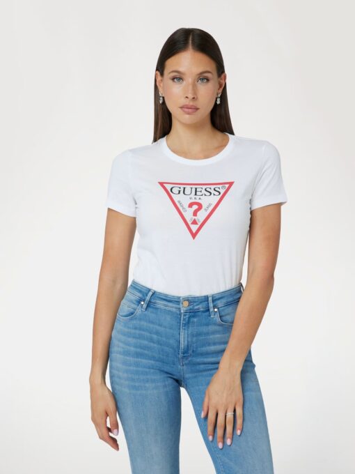 GUESS-SS CN ORIGINAL TEE (W1YI1BI3Z14-G011)-PURE-WHITE - Image 3