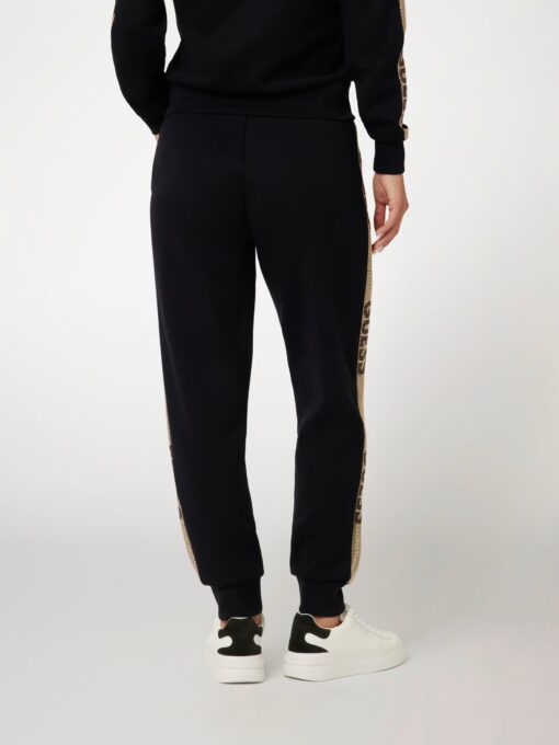 GUESS-STUDS LOGO SWEATPANTS (W4YB40KBYE2-JBLK)-JET-BLACK - Image 3