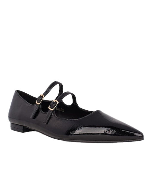 SEVEN (T185L0921028)-BLACK WRINKLE PATENT