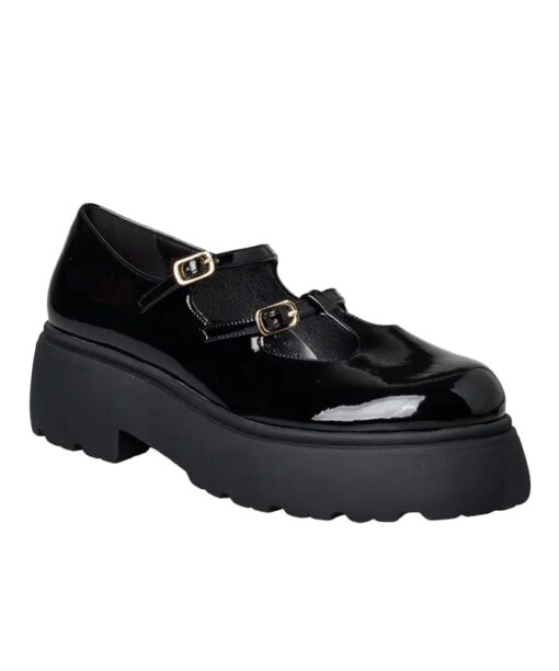 ENVIE-CHUNKY BALLERINAS (E02-20801-34)-BLACK