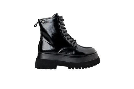 ENVIE-SHINY COMBAT BOOTS (E58-20485-34)-BLACK - Image 2